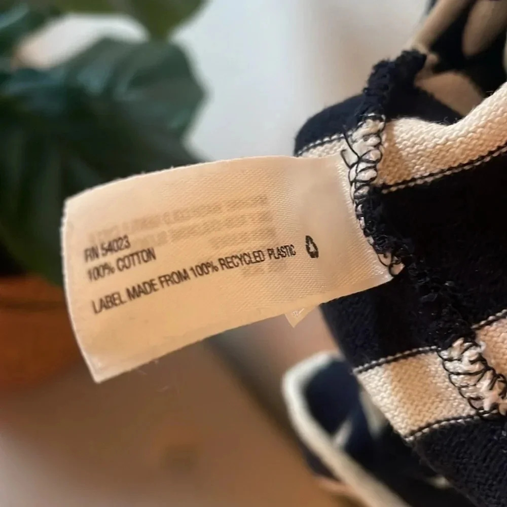 GAP XS navy blue and white striped dress - Picture 5 of 5